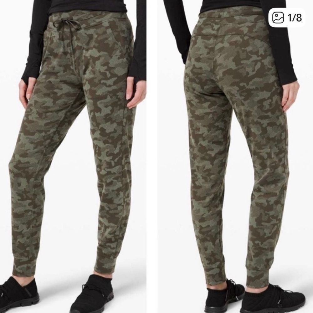 Lululemon Ready To Rulu Jogger Full Length Heritage Camo Dark Green